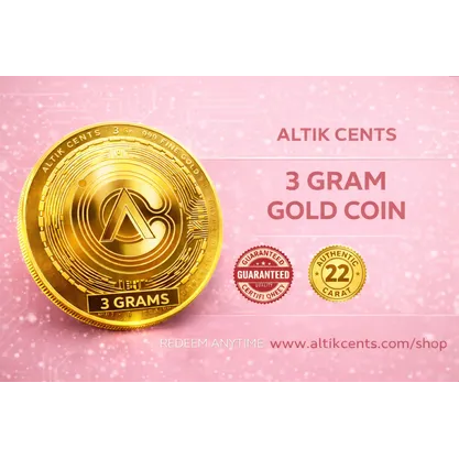 Altik Cents(ALTK) Gold Coin (3g)
